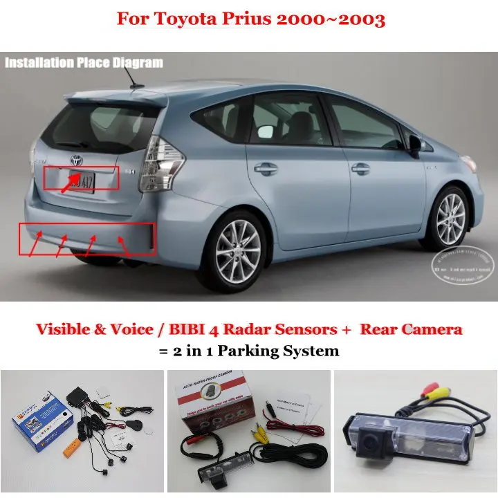 Liislee For Toyota Prius 20002003 Car Parking Sensors + Rear View Back