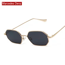 Новые модные полигональные Квадратные Солнцезащитные очки для женщин, предотвращающие нагревание очков, оправа из сплава, женские солнцезащитные очки, фирменный дизайн, красные очки
