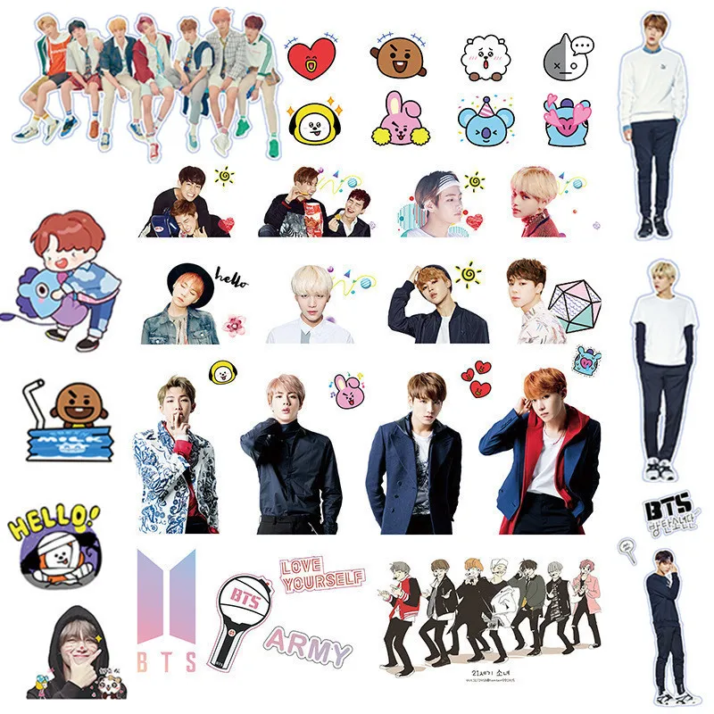 BTS Stickers Printable Cute