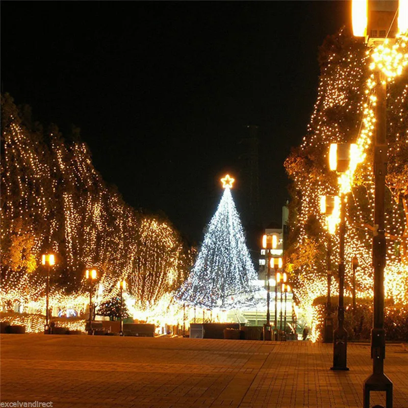 OLOEY 10 м 100 гирлянды светодиодные гирлянда на Рождественское дерево Фея Света Luce водостойкие дома вечерние Y украшения для праздника на