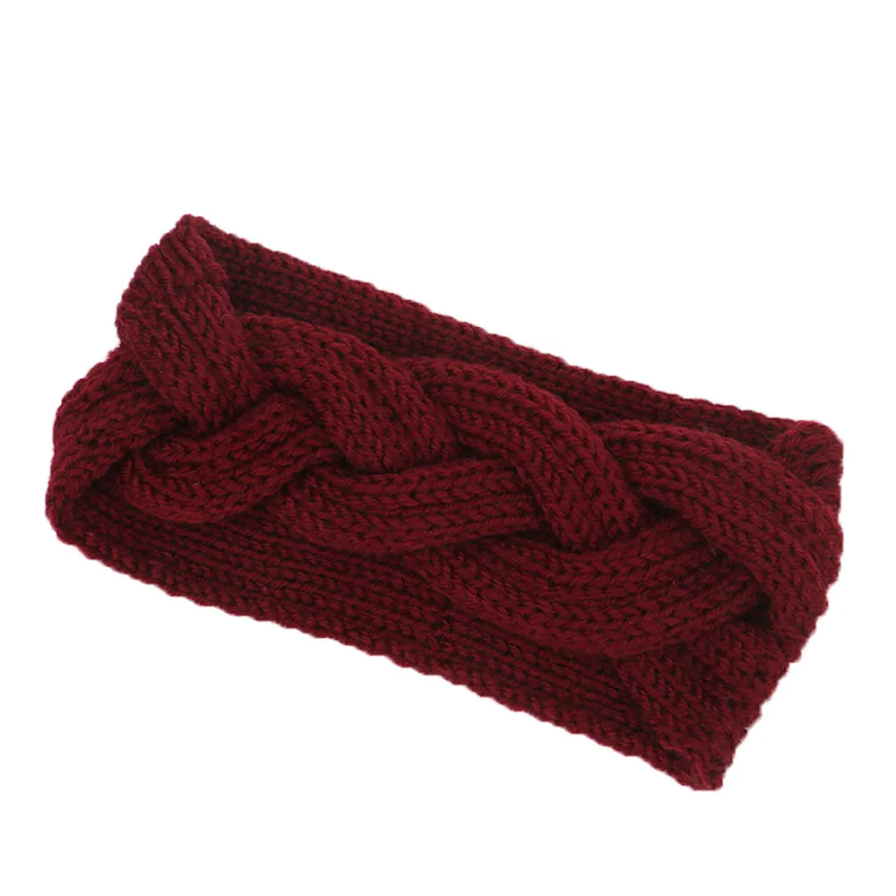 

Women Knitted Headbands Winter Warm Head Wrap Wide Hair Accessories