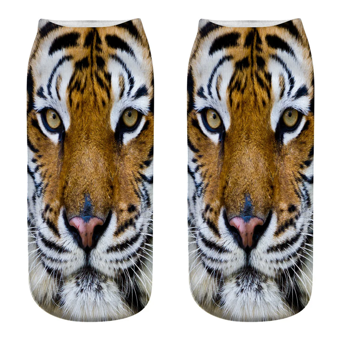 12 пар новых животных 3D печатные носки 3D принтом тигра мужские и женские носки