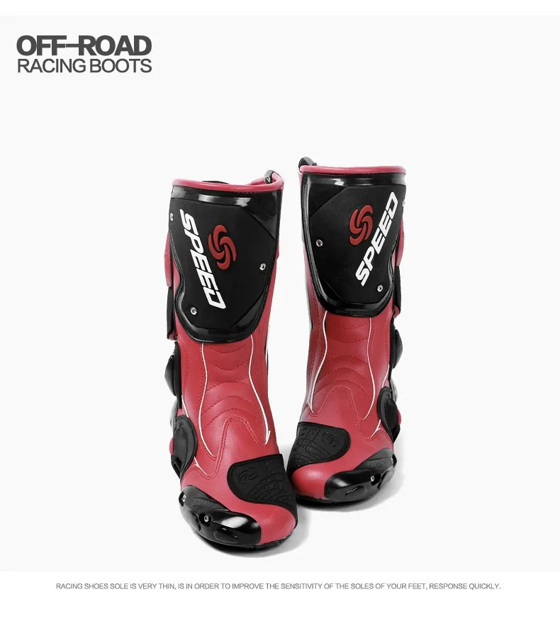 Для мужчин PRO байкерские B1001 с жесткими защитными PRO скоростные гонки ботинки спортивные женские мотопробег, гонки в байкерском стиле Armour обувь