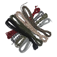 7 нитей Паракорд веревка 25 футов/50 футов/100 футов 550 Паракорд шнур для палатки с пряжкой веревка для походов кемпинга скалолазания выживания