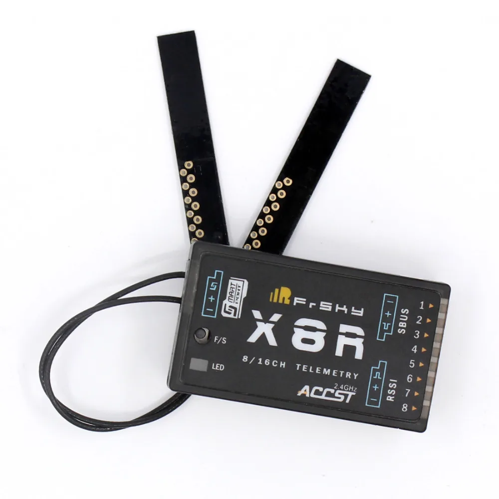 FrSky 2 4G S. Port 8/16ch телеметрический приемник X8R для Taranis X9D PCB антенны Бесплатная