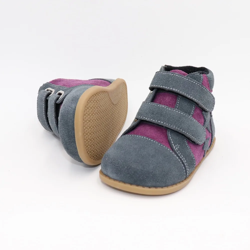 Tipsietoes New Winter Children Shoes Barefoot Leather Martin Star Boots Kids Snow Girls Boys Rubber Fashion Sneakers Bota