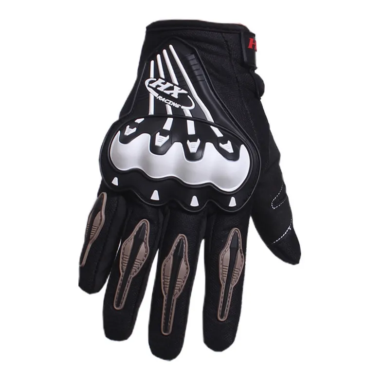 Для верховой езды Trible мотоциклетные glovesmotorbike Moto Luvas motociclismo Para Guantes мотокросса motocicleta motociclista Гонки перчатки - Цвет: Черный