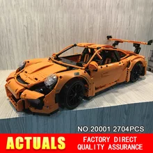 New font b LEPIN b font 20001 technic series 911 GT3 RS Race Car Model Building