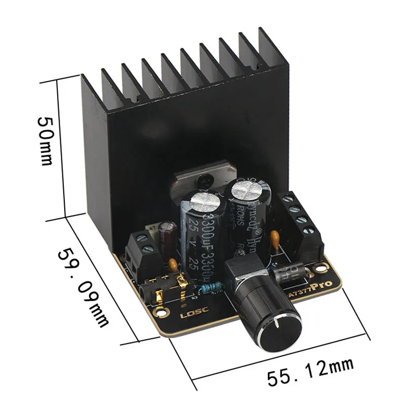 Lusya DIY динамики TDA7377 аудио усилитель доска 35 Вт* 2 двухканальный стерео усилитель мощности автомобиля модуль 12 В питание A9-007