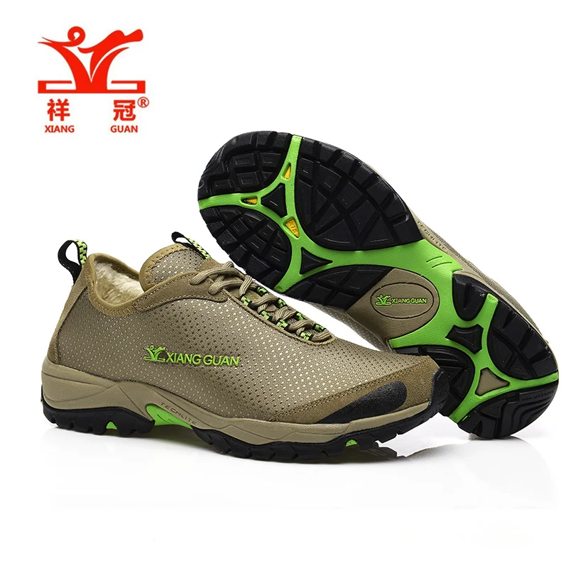 Obuvi sapatilhas homem hiking shoes Men breathable Waterproof Lining fluff Water repellent Oxford zapatillas trekking hombre