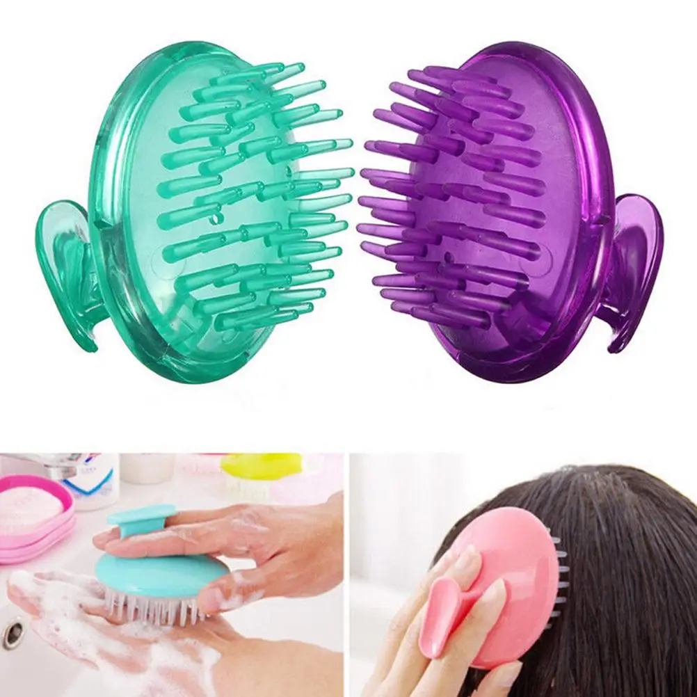 Новые силиконовые массажер для головы и тела Шампунь Щетка для массажа головы мытье волос гребень щетка для душа ванны похудения массаж