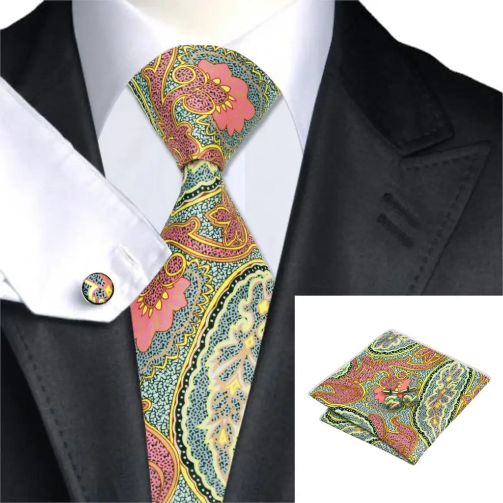 C 1282 Brand Hi Tie Mens Ties Designer Fashion Neck Ties Handkerchief