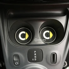 1 шт. умный логотип Нескользящая чашка Коврики для хранения антистрессовые наволочки украшение интерьера автомобиля Стайлинг для smart 453 fortwo forfour