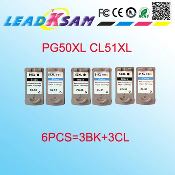 

6x ink cartridges replace for pg50 pg 50 cl50 cl51 pg-50 cl-51 MP150 MP160 MP170 MP180 PIXMA MP150 MP160 MP170