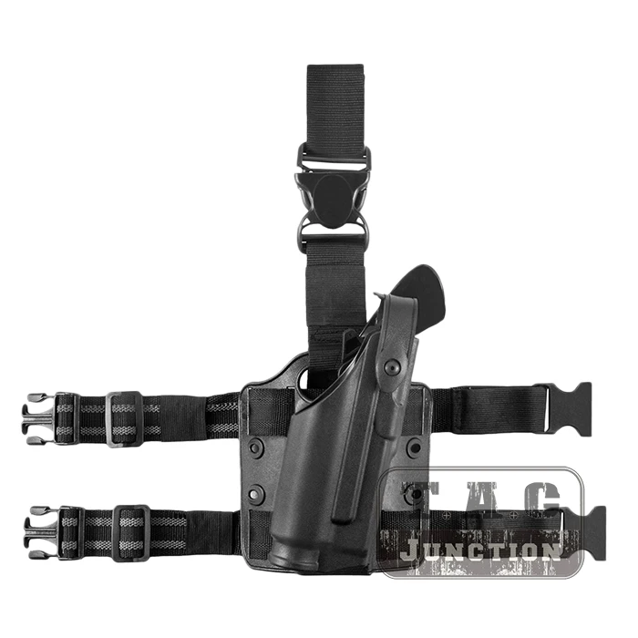 Тактическая 6304 ALS SLS Автоматическая блокировка среднего уровня III удерживающая тяга правая рука падение ноги кобура w/Light Sentry для Glock 17 22