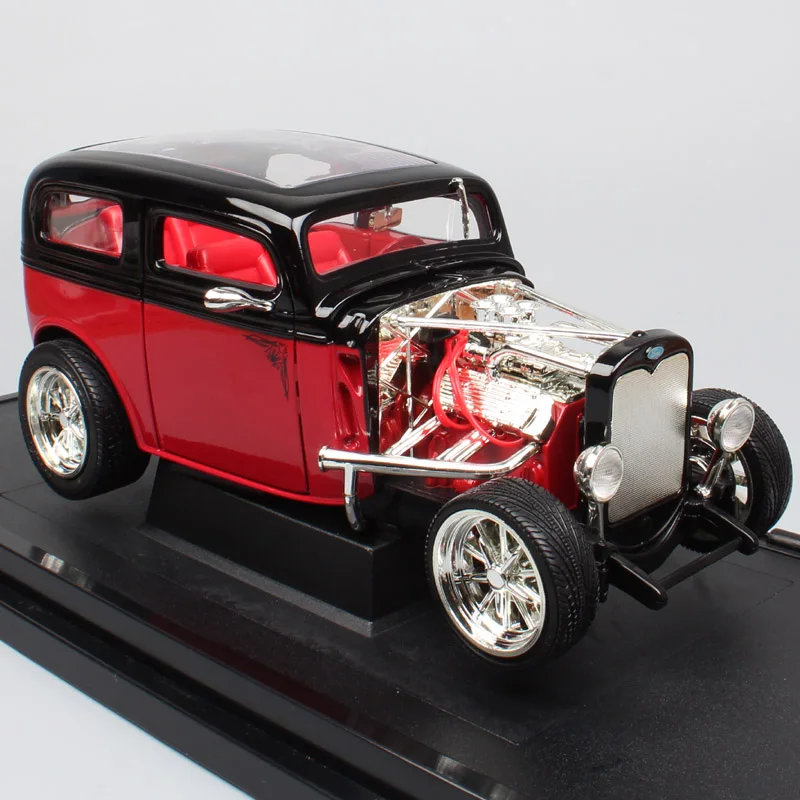 1/18 масштабная винтажная модель Ford A на заказ A bone Tudor Sedan 1931 транспортные средства металлические Литые модели автомобилей игрушки Реплика авто для детей