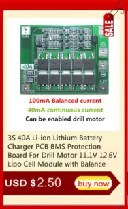 4S 40A Li-ion Lithium Battery 18650 Charger PCB BMS Protection Board with Balance For Drill Motor 14.8V 16.8V Lipo Cell Module