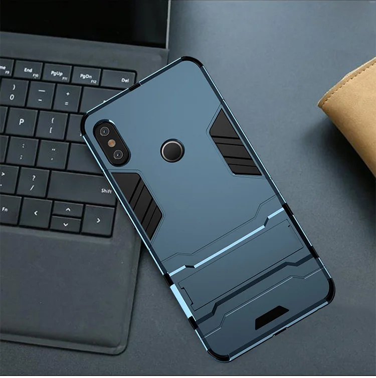 Чехол для спортивной камеры Xiao mi Red mi Note 7 6 Pro 5 Plus 4X 4A 5A 6A S2 A1 A2 Lite mi 8 SE 6 5X 6X Pocophone F1 Max 2 mi x 3 прочный Чехол Coque - Цвет: Blue Black