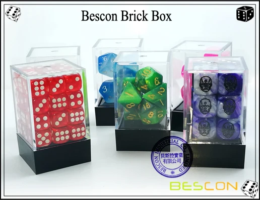Bescon Jumbo, набор из 6 кубиков для игры на открытом воздухе 3,5 дюймов; с сумкой на шнурке, большой деревянный кости