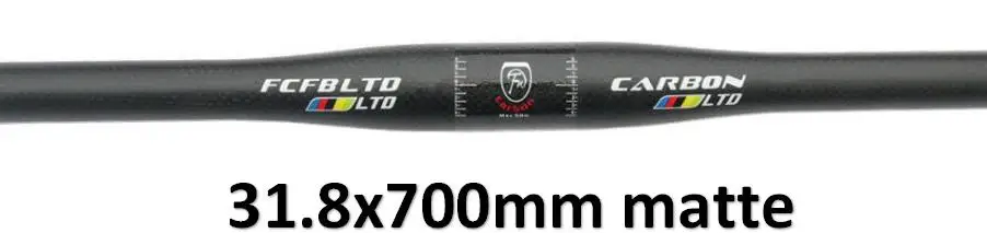 FCFB матовый углеродный руль MTB руль плоский или подъемный руль 31,8*580/600/620/640/660/680/700/720/740/760/мм Матовый велосипед части - Цвет: matte