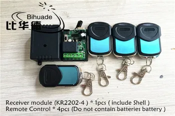 

433Mhz Universal Wireless Remote Control Switch DC12V 10A 1CH relay Receiver Module and 4pcs Transmitter 433 Mhz Remote Controls