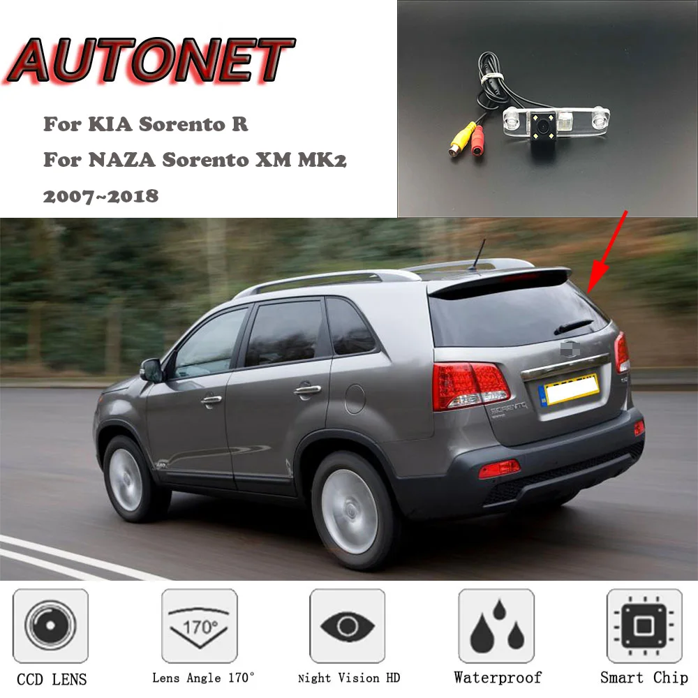 AUTONET HD камера заднего вида ночного видения для KIA Sorento R для NAZA Sorento XM MK2 2007~ CCD/парковочная камера