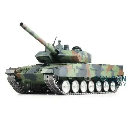 Henglong 1/16 6,0 версия инфракрасный боевой Leopard2A6 rc Танк 3889 отдача ствола металлические дорожки W/резинки