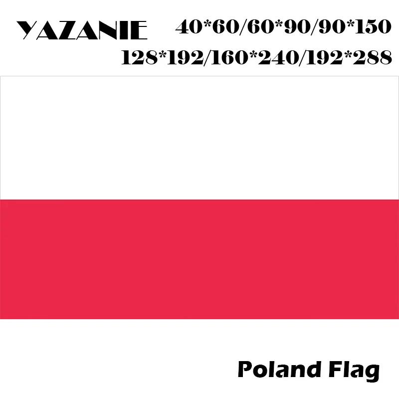 YAZANIE 60*90 см/90*150 см/120*180 см/160*240 см польский подвесной национальный флаг уличный