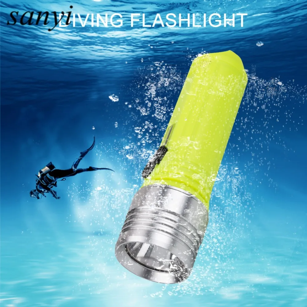 3800Lm XM-L2 Waterproof IPX-68 Dive Underwater 100 Meter LED Diving Flashlight Torch Lamp Light 3 Mode USB Charging Diving Light