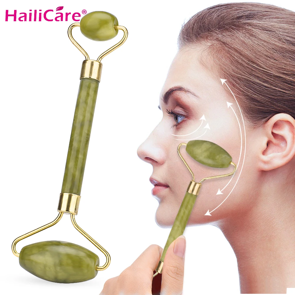 

Jade Roller Face Lifting Tool Skin Spatula Face Slimming Massager Natural Stone Roller Wrinkle Removal Skin Care Tools
