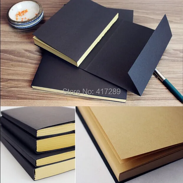 Kraft paper Plain Sketchbook Diary blank notepad book vintage journal noteboo SP 
