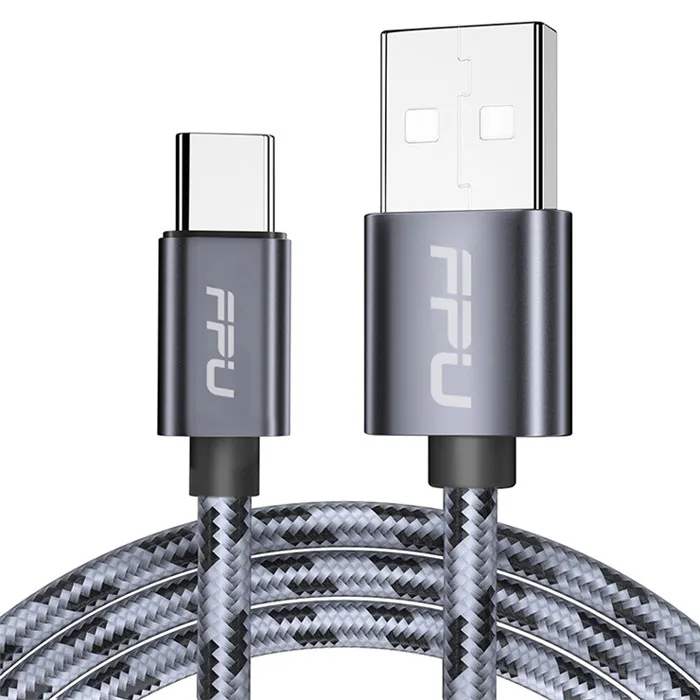 FPU usb type-C кабель для samsung huawei Xiaomi Redmi k20 pro USB C кабель для мобильного телефона Быстрая зарядка кабель для usb type-C шнур - Цвет: Dark Grey