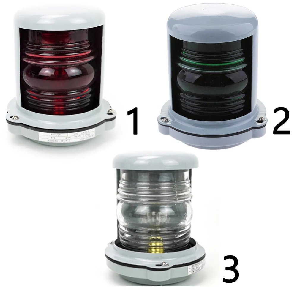 

Universal 30W 24V LED Signal Lights for Marine Boat Yacht Navigation Light Port Light Red Night Signal Contact Light