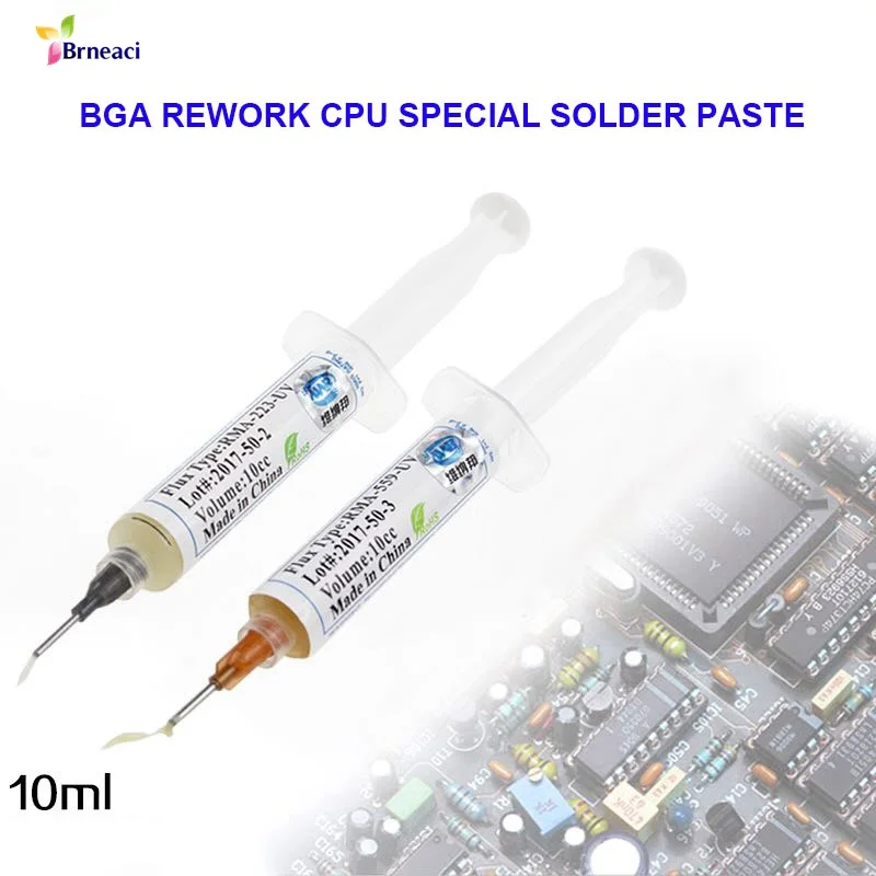 

WNB 10cc Flux Needle Shape Syringe Solder Paste PCB BGA SMT CPU Rework Repair Welding Tools For Metal Processing Gel