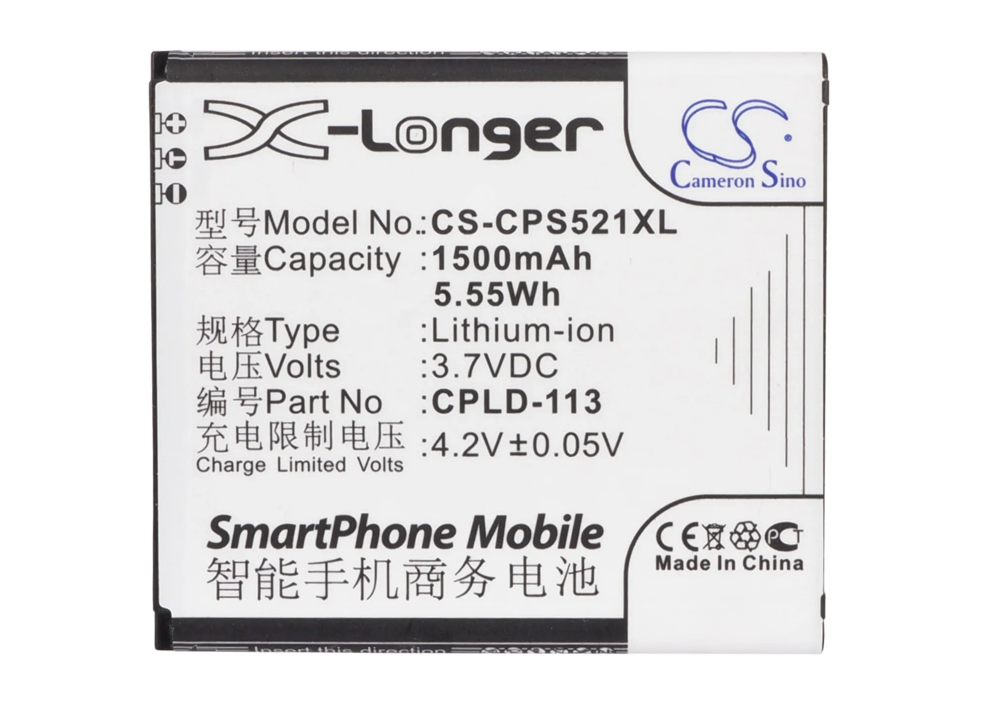 Аккумулятор Cameron Sino 1500 мач для смартфона Coolpad 5218D 5218S 7236|Аккумуляторы мобильных