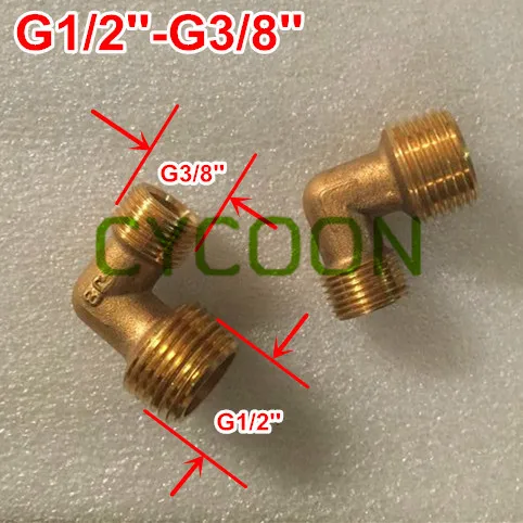 G1/2 '' G3/8'' латунный локоть на масляном насосе соединяет использование