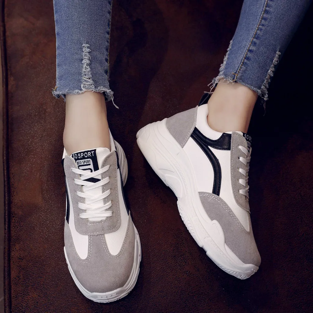 

Women's Flat-With Shoes Casual Wild Sneakers Breathable Sport Shoes Mesh Shoes women sneakers basket femme sneakers women