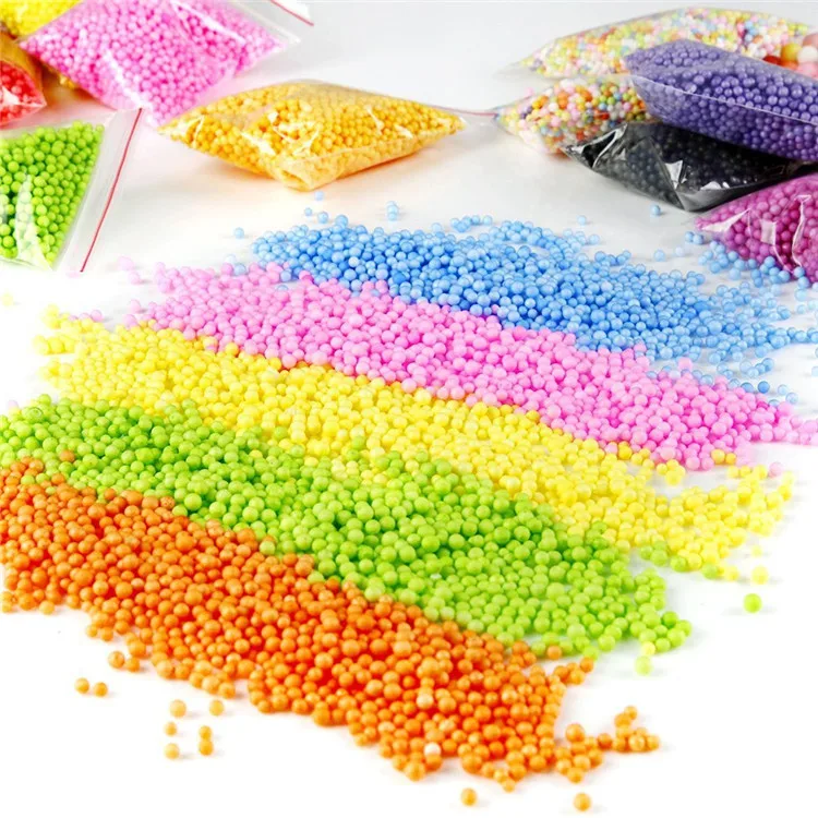 Bola de Espuma Macia das Crianças Pacote Slime Suprimentos Fazendo Kit Encantos Plana Contas Coloridas Pérola Cerâmica Faça Você Mesmo Artesanato Presente 60 3 Cheap Argila de modelagem