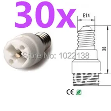 30 шт. E14 для G9 светодиодный гнездо адаптера держатель лампы конвертер для Светодиодный свет лампа с Трек-номером