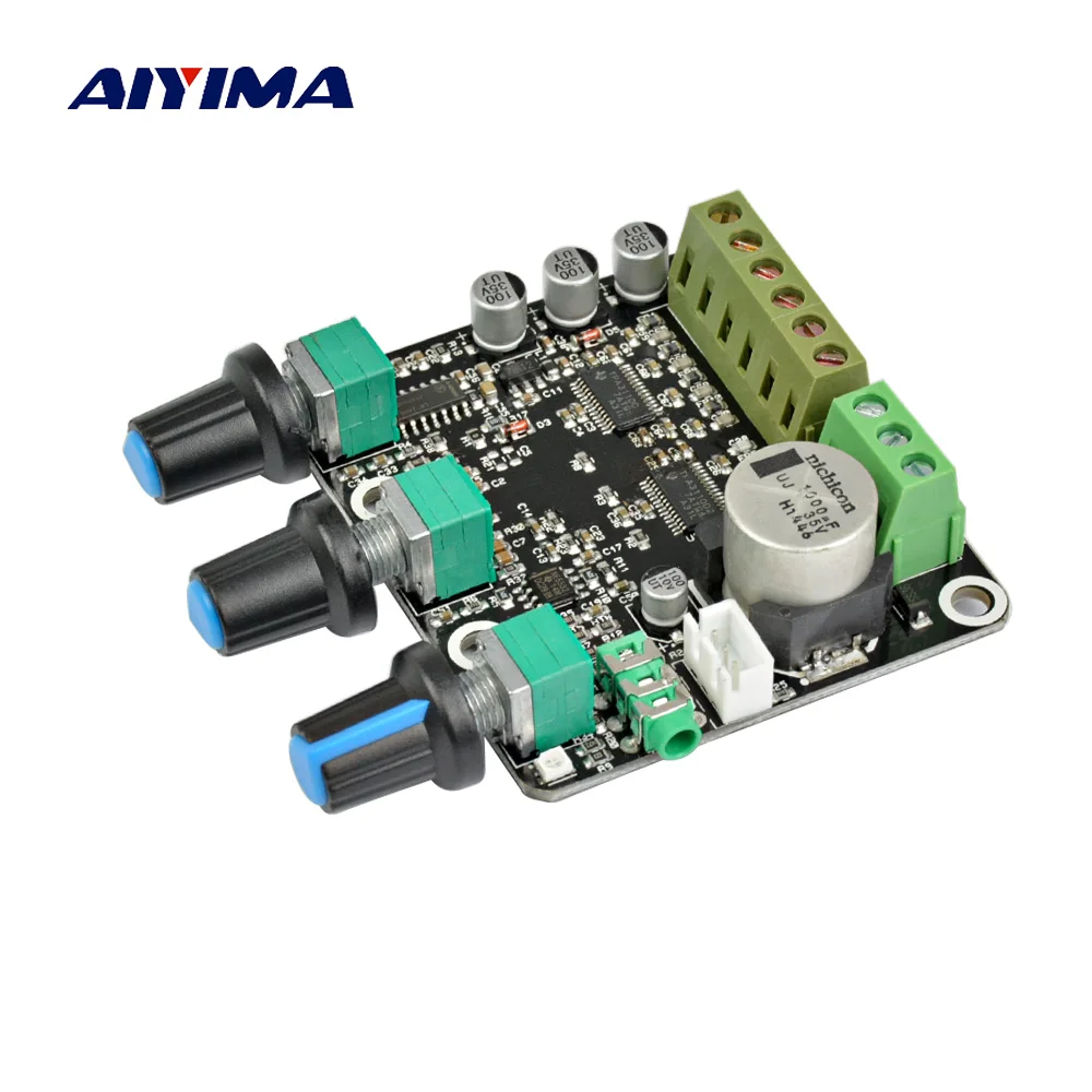 AIYIMA 2,1 CH TPA3110D2 сабвуфер усилитель доска 15*2 + 30 Вт Sub аудио стерео NE5532 Amp для высокого класса Компьютер Динамик DC 12 В 24 В