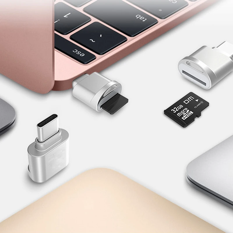 Устройство для чтения карт Micro SD USB 3 1 Type C на телефон слот TF карты адаптер Macbook или