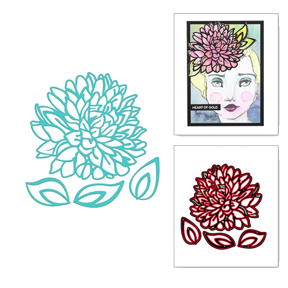 

82*82mm Flower Metal Cutting Dies 2019 Stencils for DIY Scrapbooking Photo Album Decorative Embossing Card Crafts Die Cut New