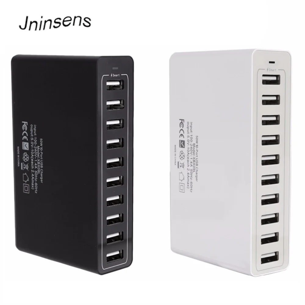 10A 50W 10 Port USB Power Charging Hub PowerPort Multi Port USB Charger