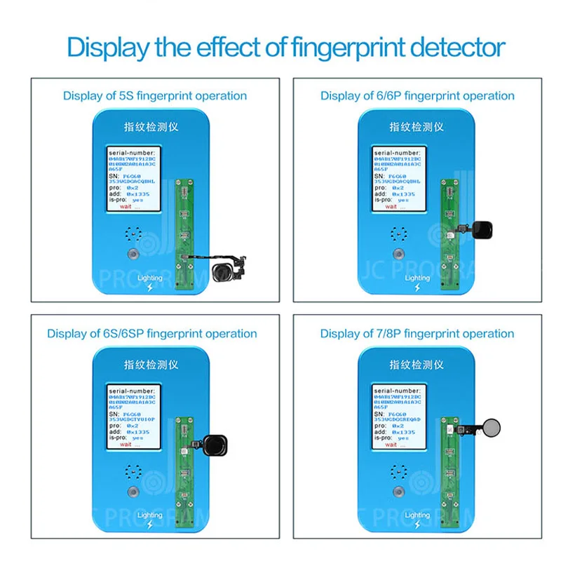  JC Fingerprint Detector TT01 for iPhone 5S/6G/6S/6P/6SP/7G7P/8G/8P Home Button Diagnostic Touch ID 