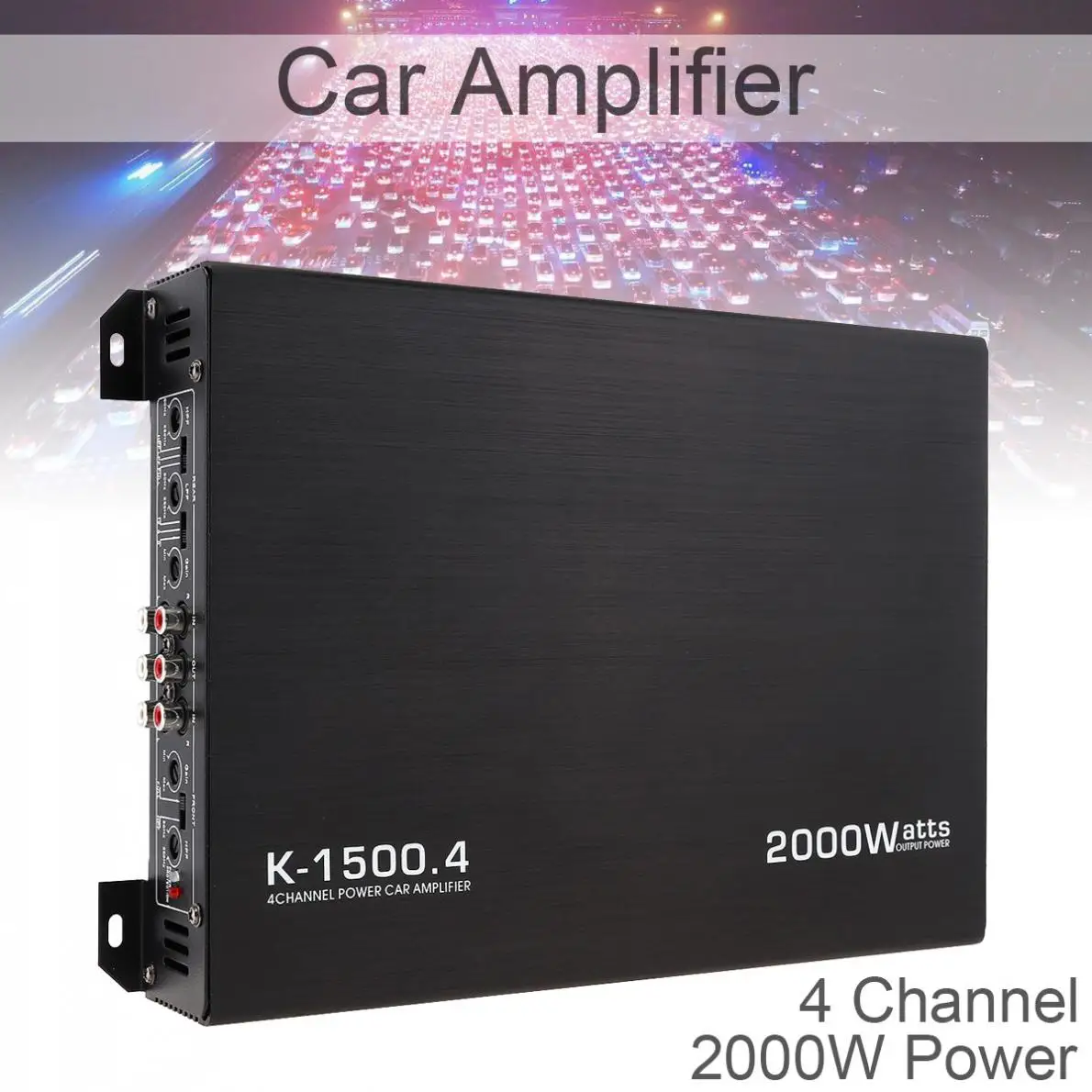 12V 2000W 4-канальный аудио стерео Бас Динамик автомобильный аудио усилитель сабвуфер автомобильный аудио усилители