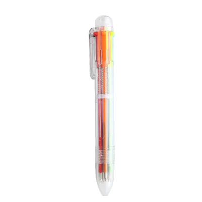 TUNACOCO милые разноцветные шариковые ручки шесть цветов картридж Ofiice школьные принадлежности bb1710088 - Цвет: sxi  colour