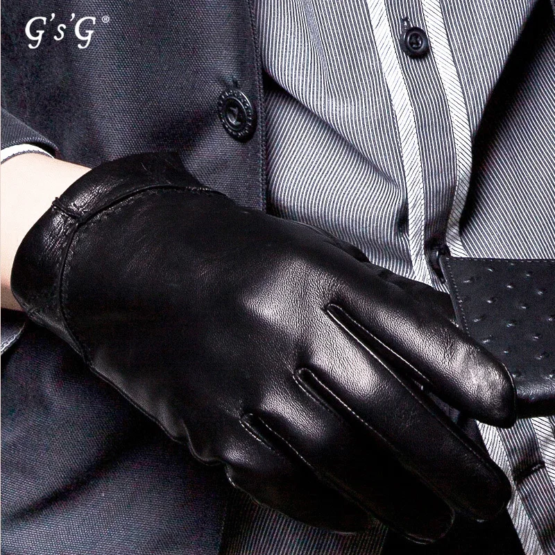 mens leather gloves with removable liner