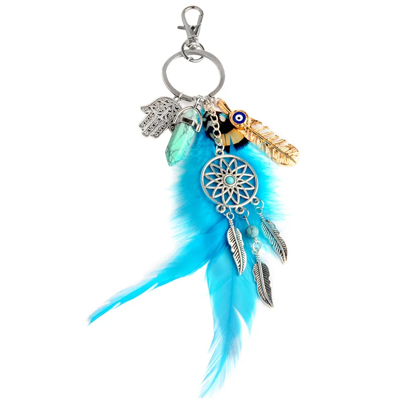 Buy QCOOLJLY 2017 Hot Sale Design Feather Keychain