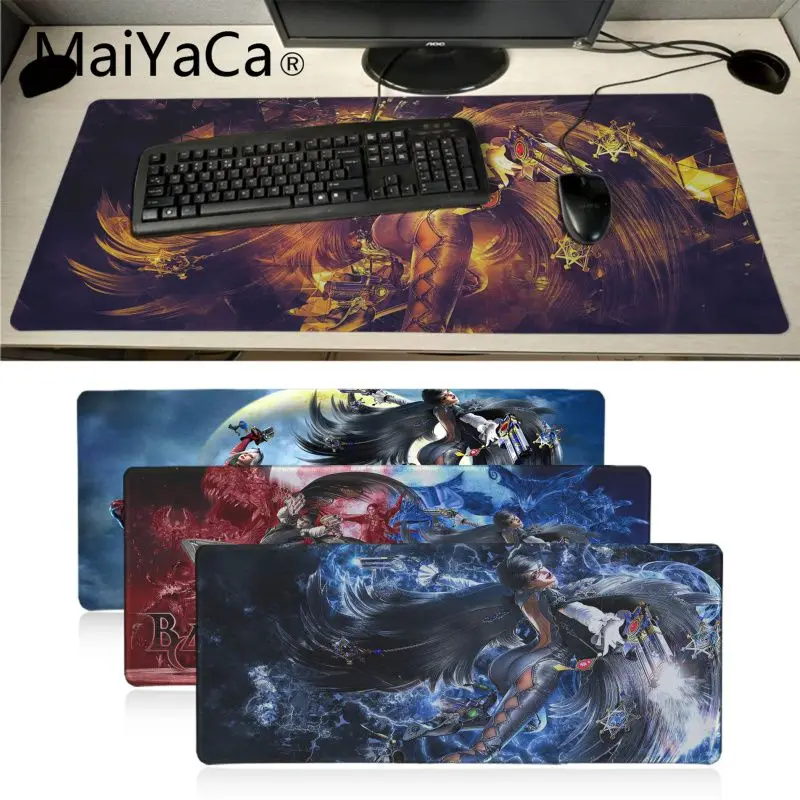 MaiYaCa Cool Bayonetta Pistol Wings Противоскользящий прочный силиконовый компьютерный коврик