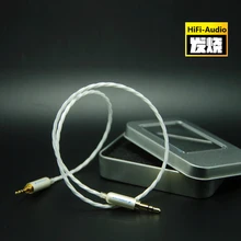 HIFI DIY 3 5mm AUX Car Audio Cable 2 5mm Headphone Line 3 5mm to 3 5mm 2 5mm to 3 5mm w Japan Furukawa Silver Plated Copper